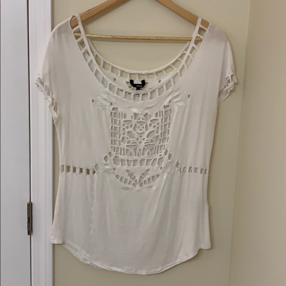 Cutout off the shoulder top